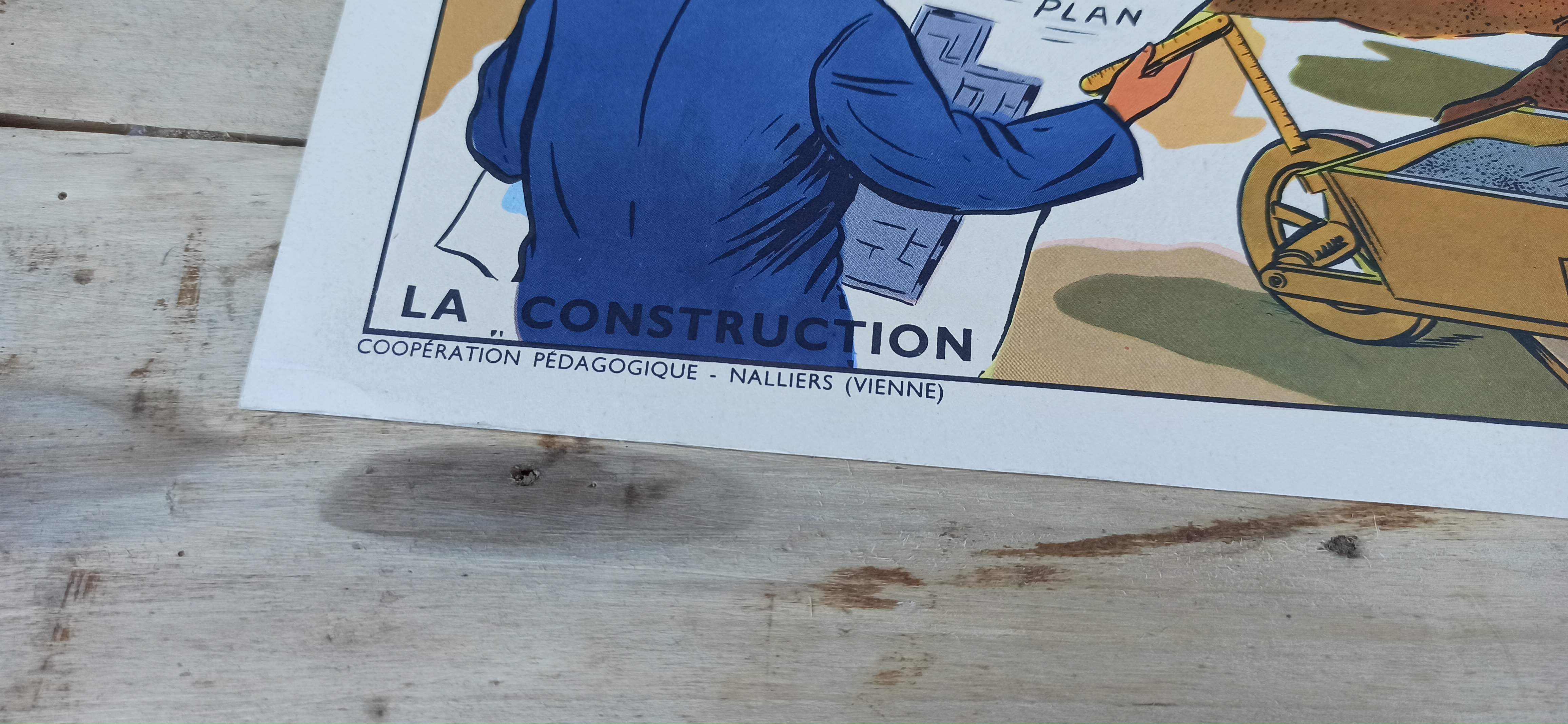 School poster two/back 76 x 56 - reading sheet the farm / construction