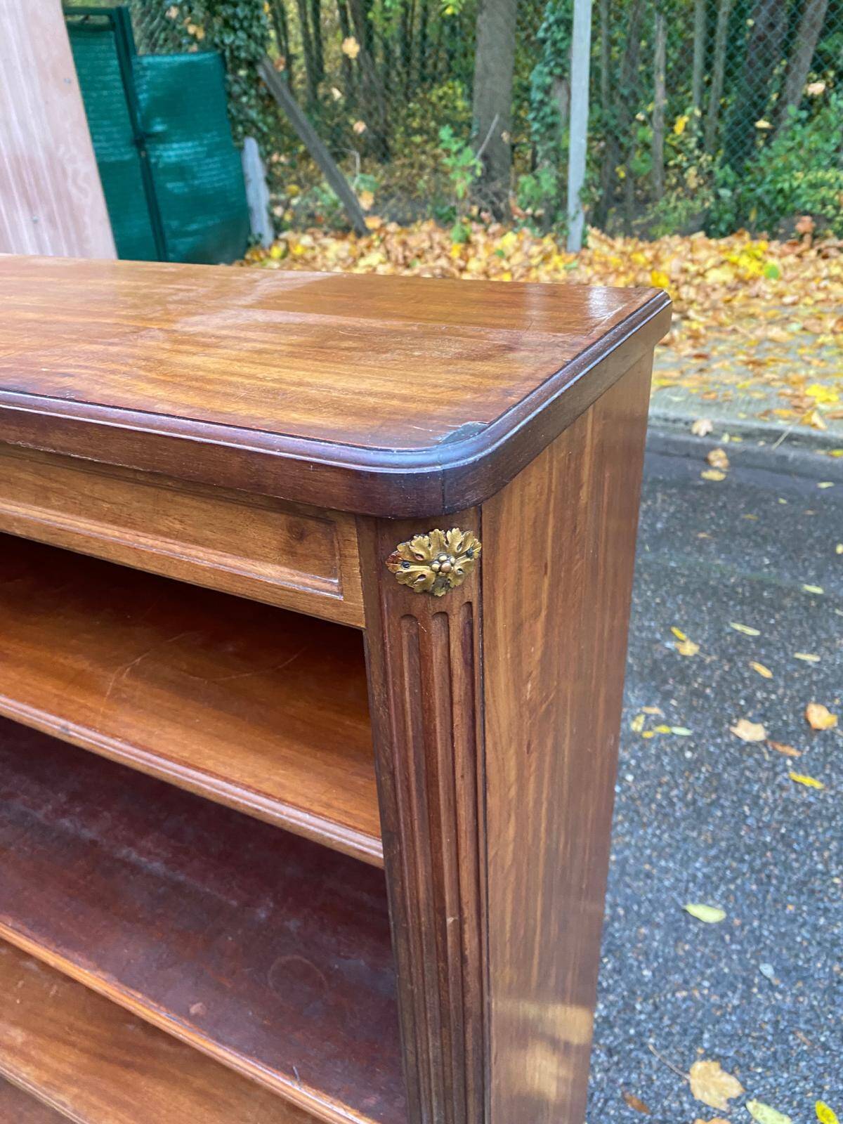Vintage 18th Century Solid Mahogany Bookshelf