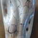 Beige vase by vallauris with flower pattern - excellent condition