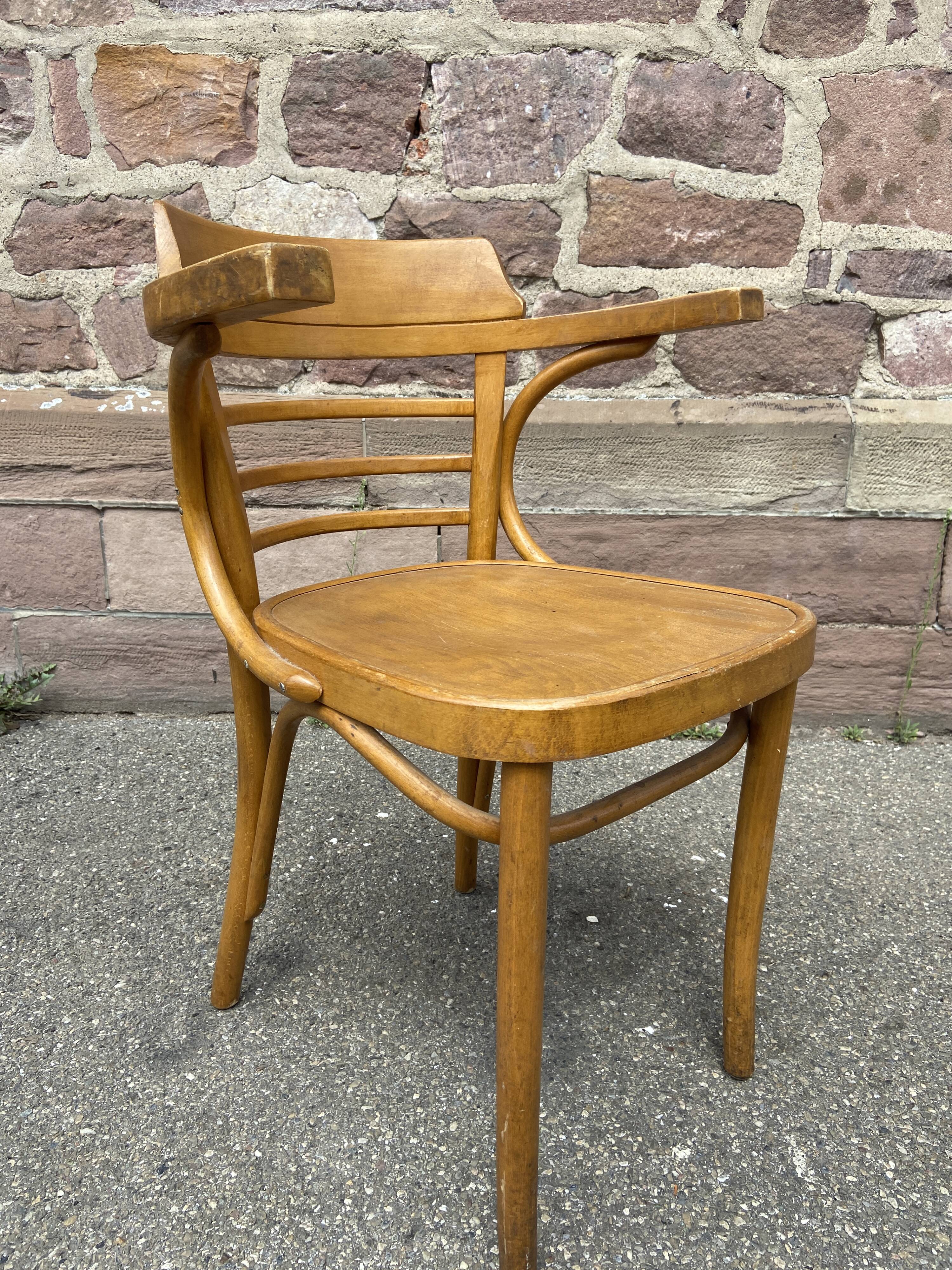 Office chair Curved wood Viennese type