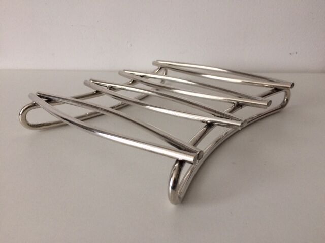 Silver metal modernist table mat