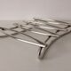 Silver metal modernist table mat