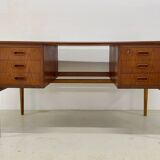 Bureau danois en teck et chêne