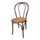 Chaise bistrot vintage en hêtre courbé, assise cannée – esprit Thonet