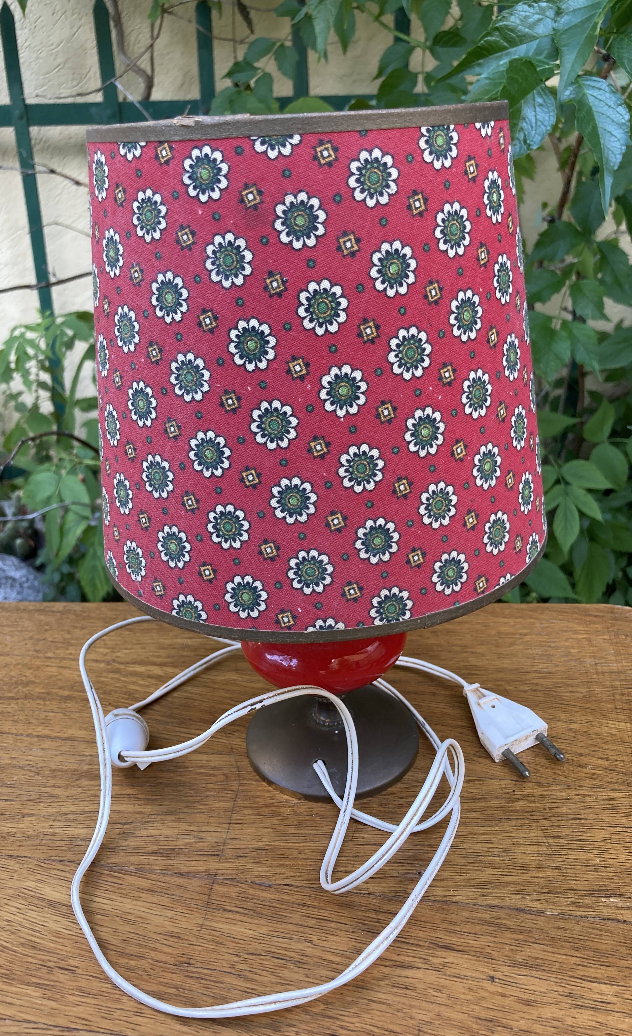 Small vintage bedside lamp
