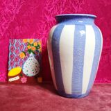 Vase bleu et blanc