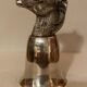 Calice or silver metal glass 19th century horse head