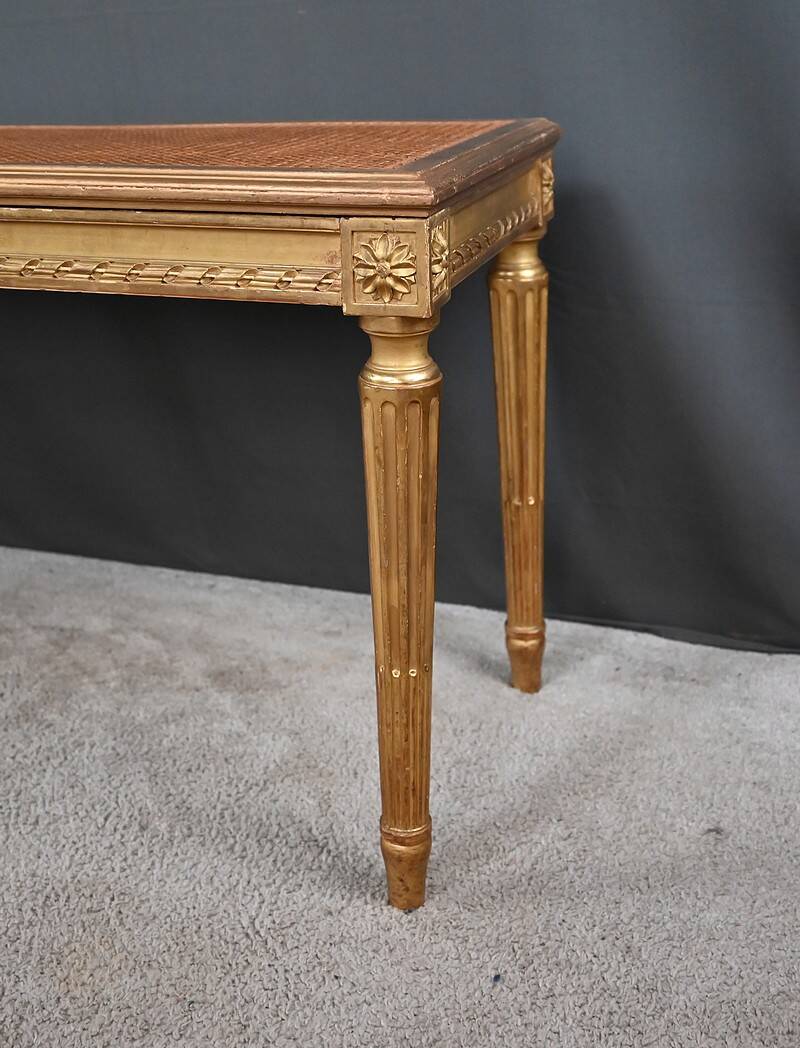 Golden Wood Bench, Louis XVI style – Early 20th century