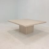 Italian Travertine Coffee Table, 1980's