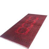 Handwoven Red Rug Traditional Ziegler Carpet- 105x190cm