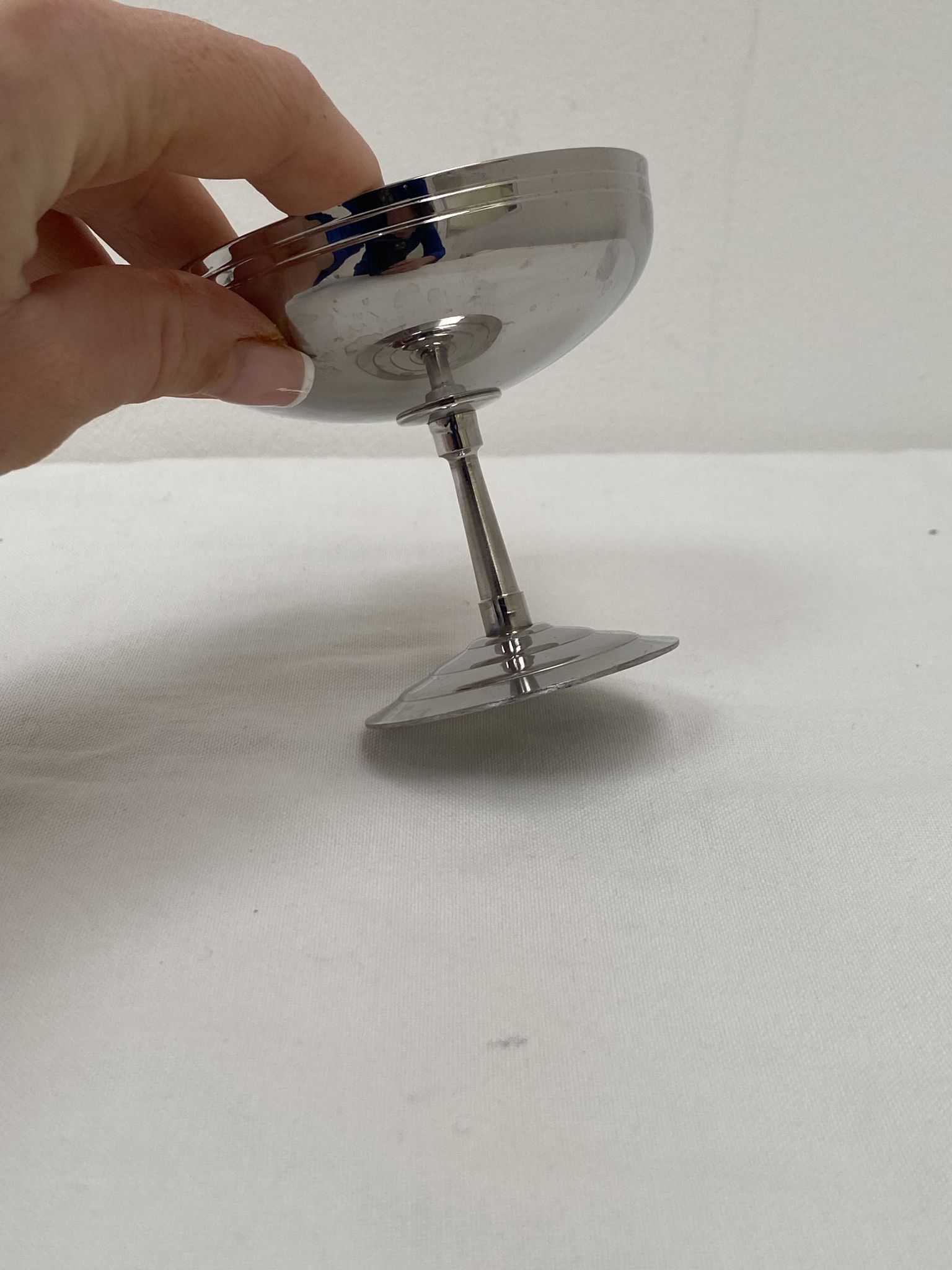 Ice cups x7 stainless steel brand Rémy Letang, 1970
