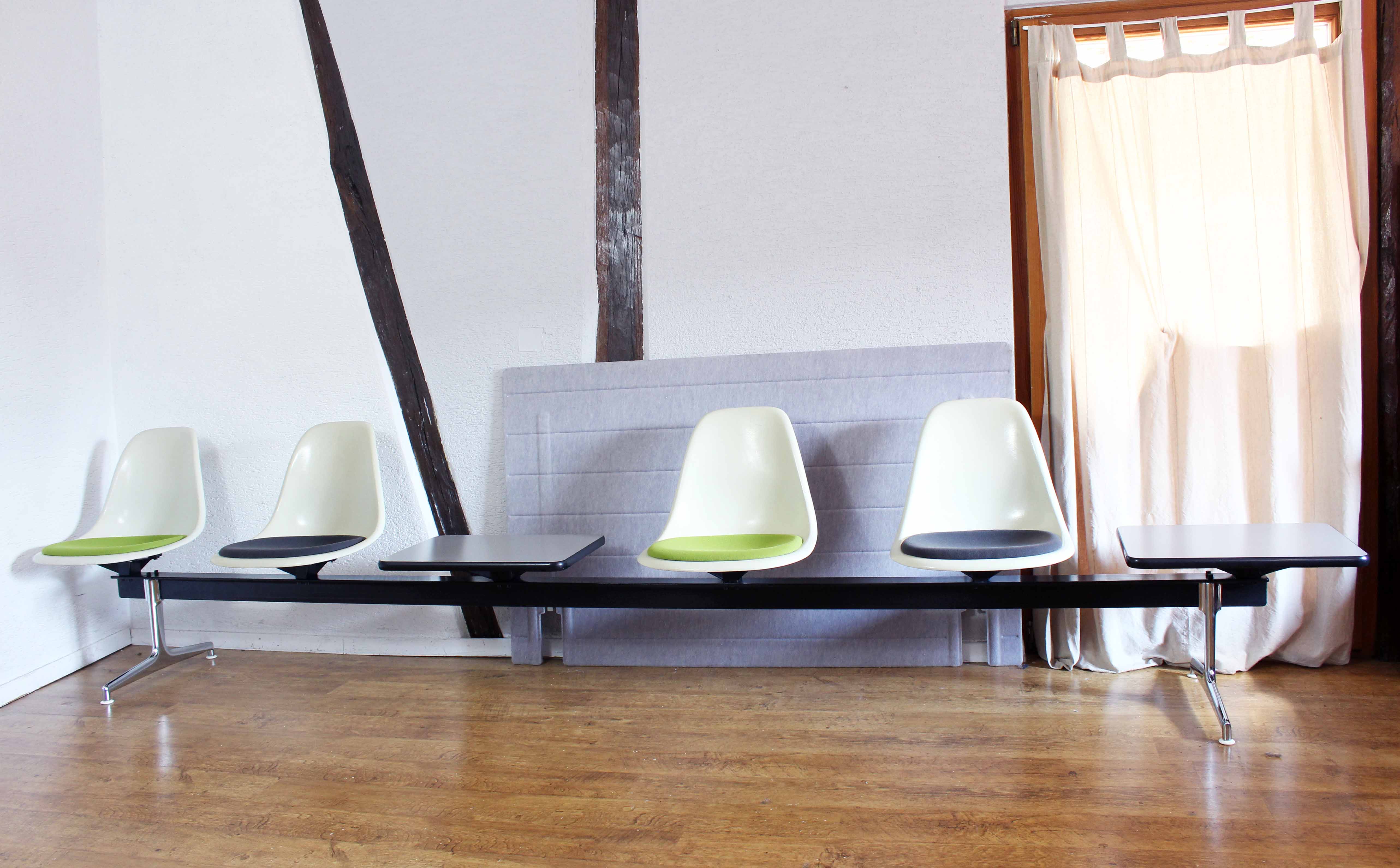 EAMES 4-seater bench, Vitra edition, 1970