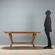 Table vintage des années 1960 avec plateau elliptique