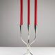Silver-plated candelabra by Gunnar Ander for Ystad-Metall, Sweden 1960s