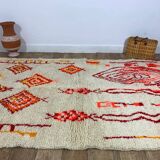 Handmade moroccan berber rug 250 x 147 cm