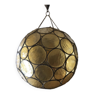 Suspension boule verre