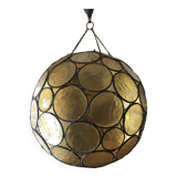 Vintage glass ball pendant light
