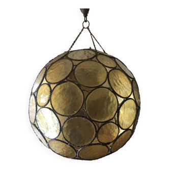 Vintage glass ball pendant light