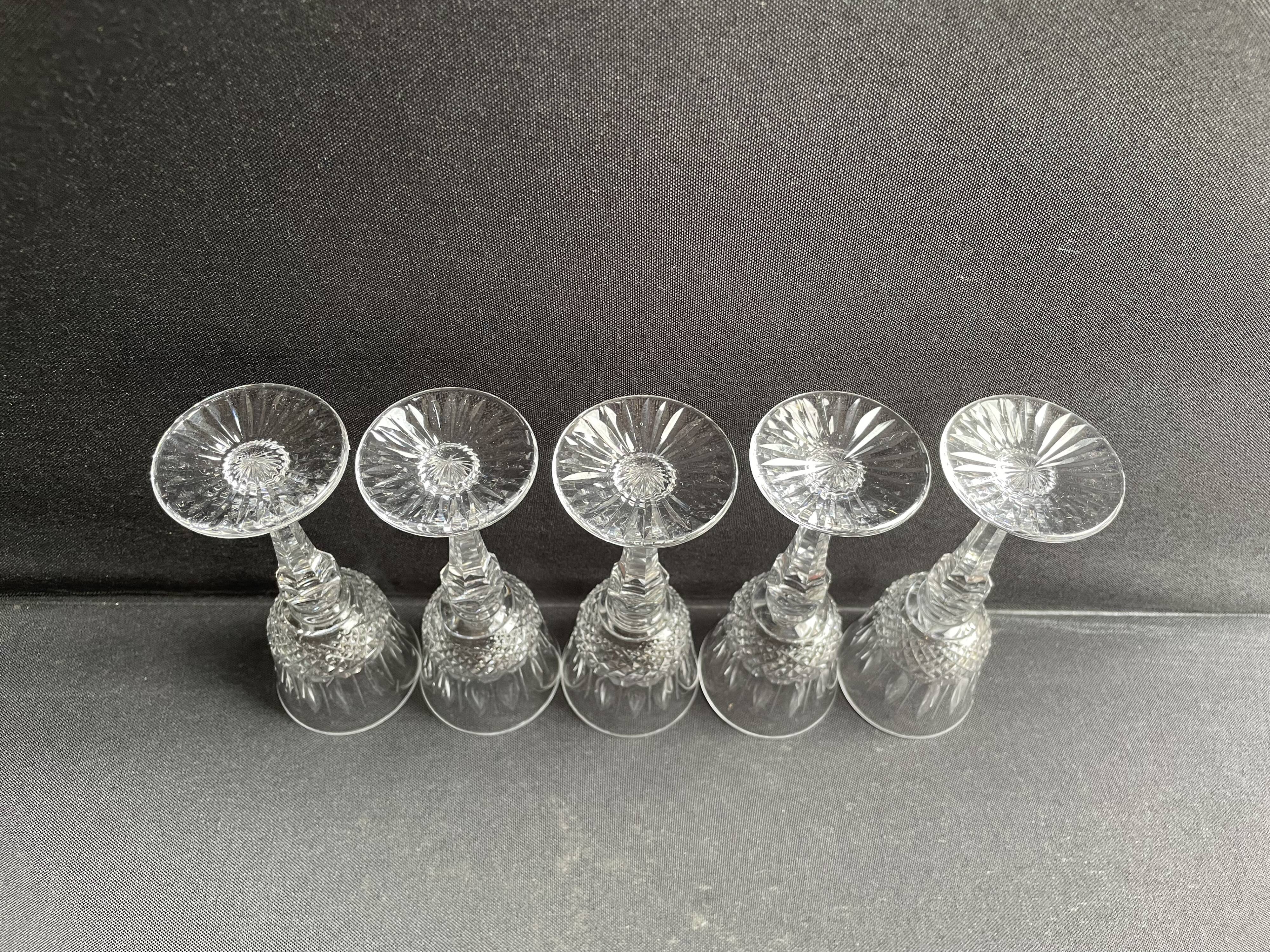 5 Water glasses – Mouth-blown and hand-cut crystal