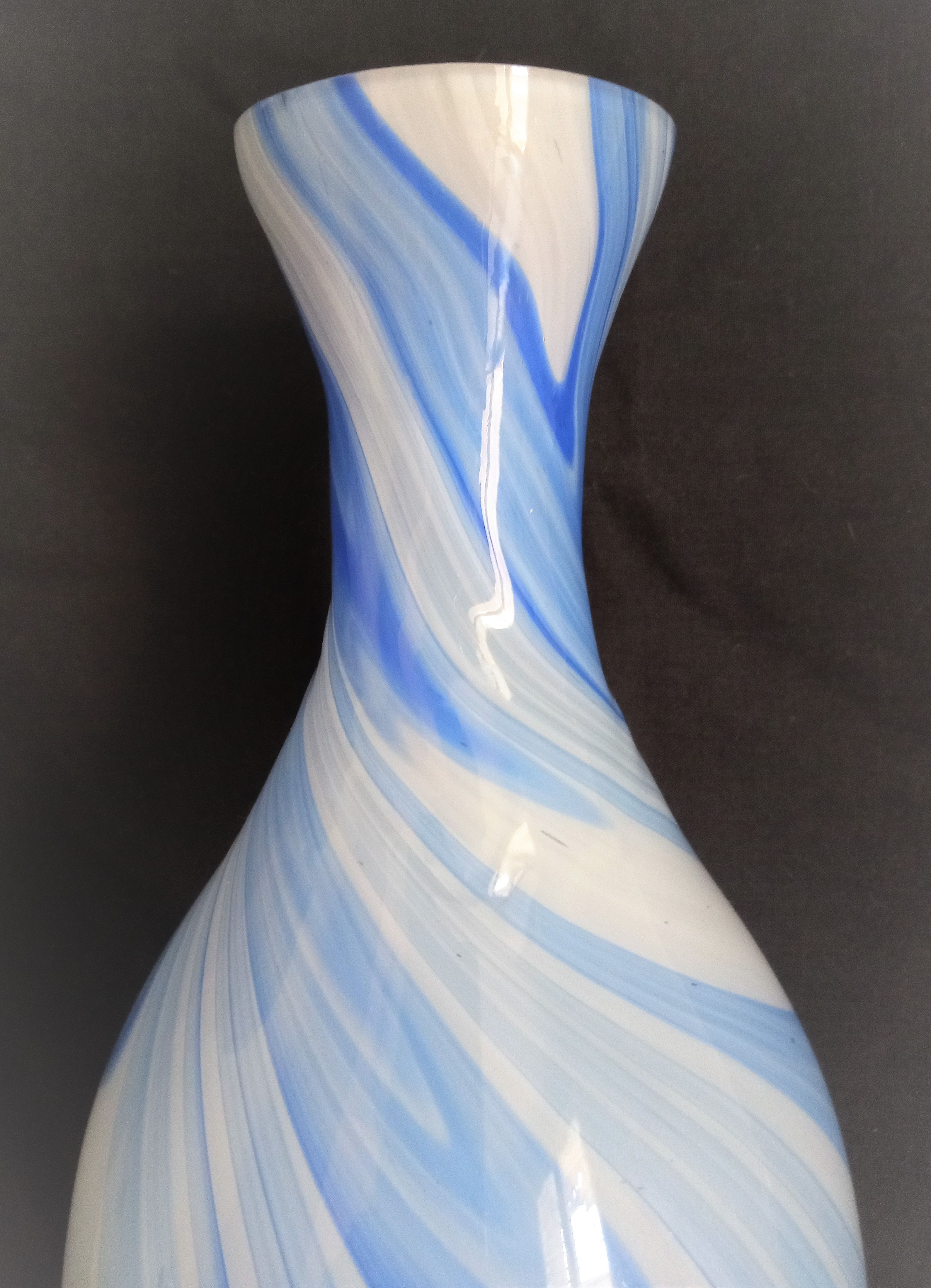 Large Murano glass soliflore vase, H - 38 cm.