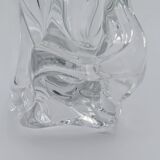 Large Pressed-Moulded Glass Vase "Swan" - Art Deco Style