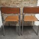 Paire de chaises vintage années 60