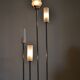 Modernist metal and glass floor lamp