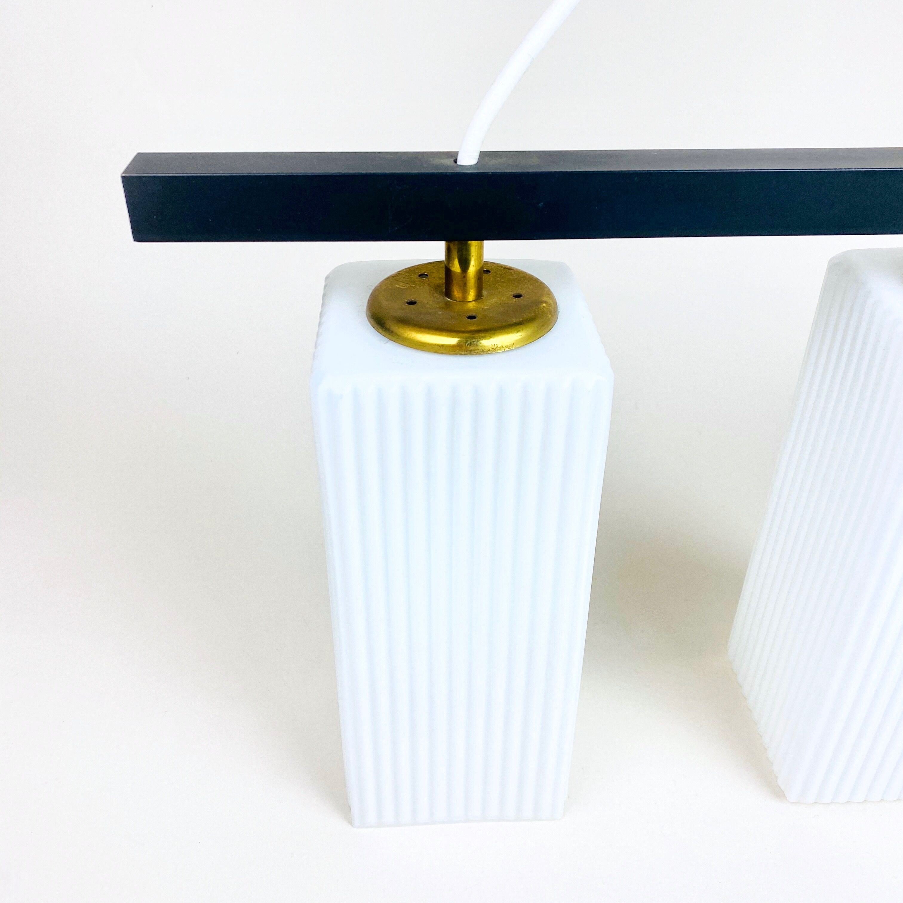 1960s bauhaus style pendant lamp, mid-century modern, Germany