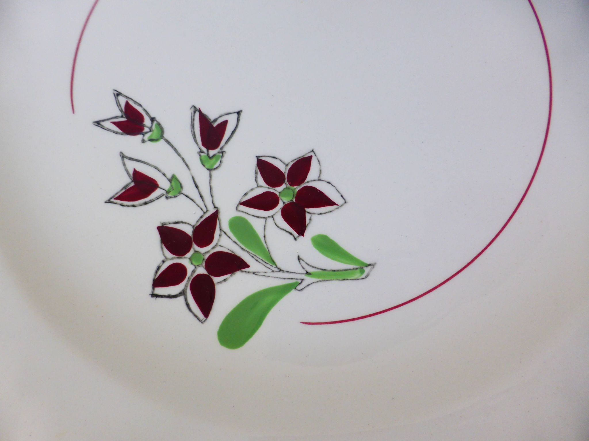 4 assiettes plates vintage de la manufacture des Salins 210663