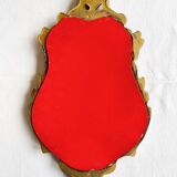 Baroque mirror in golden resin 26x49cm