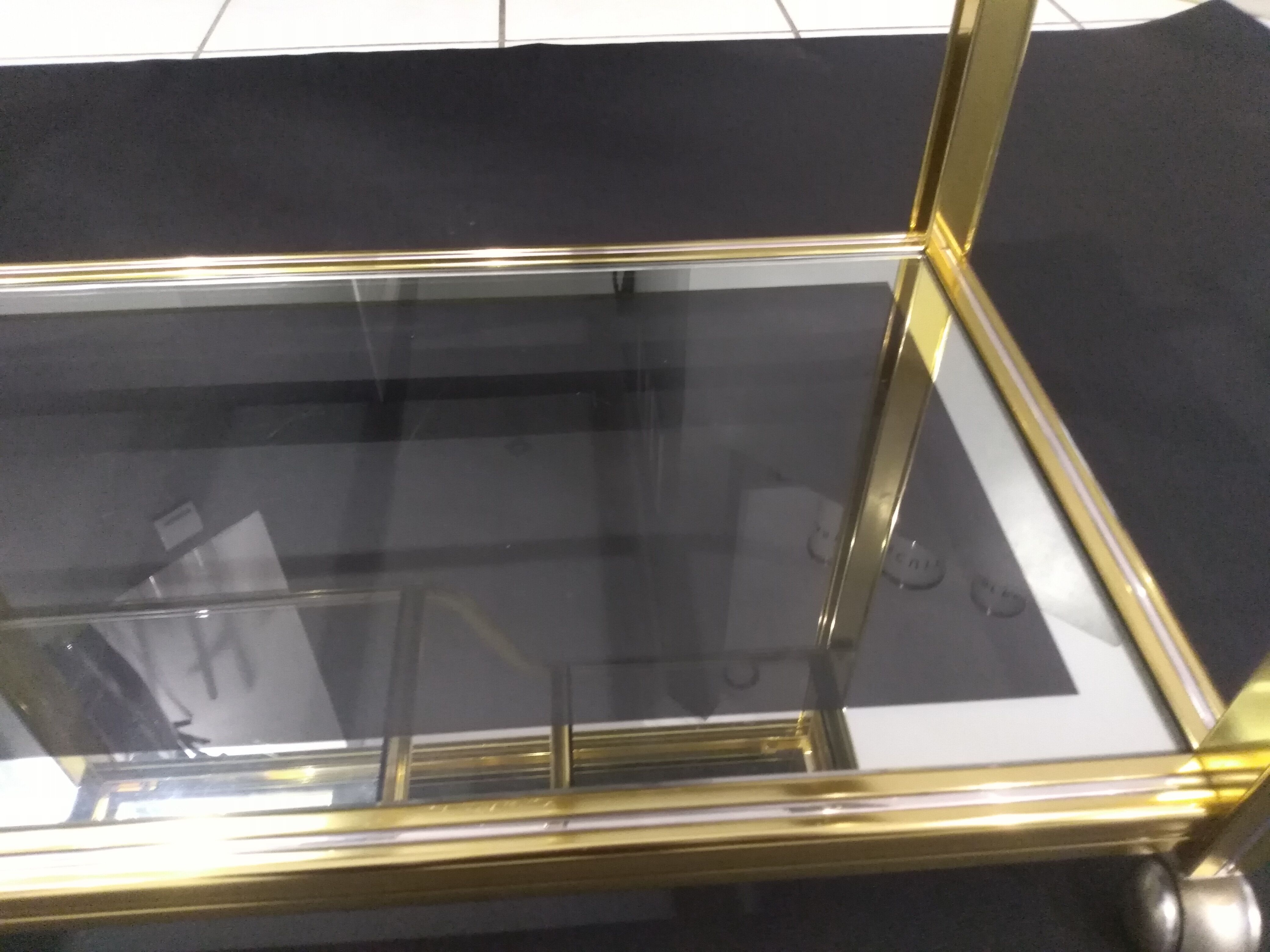 Hollywood Regency serving table years 1970