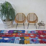 Carpet Moroccan Boucherouite 240 cm x 90 cm