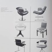 Rudi verelst "oslo" for novalux, series of 4 chromed metal armchairs, c