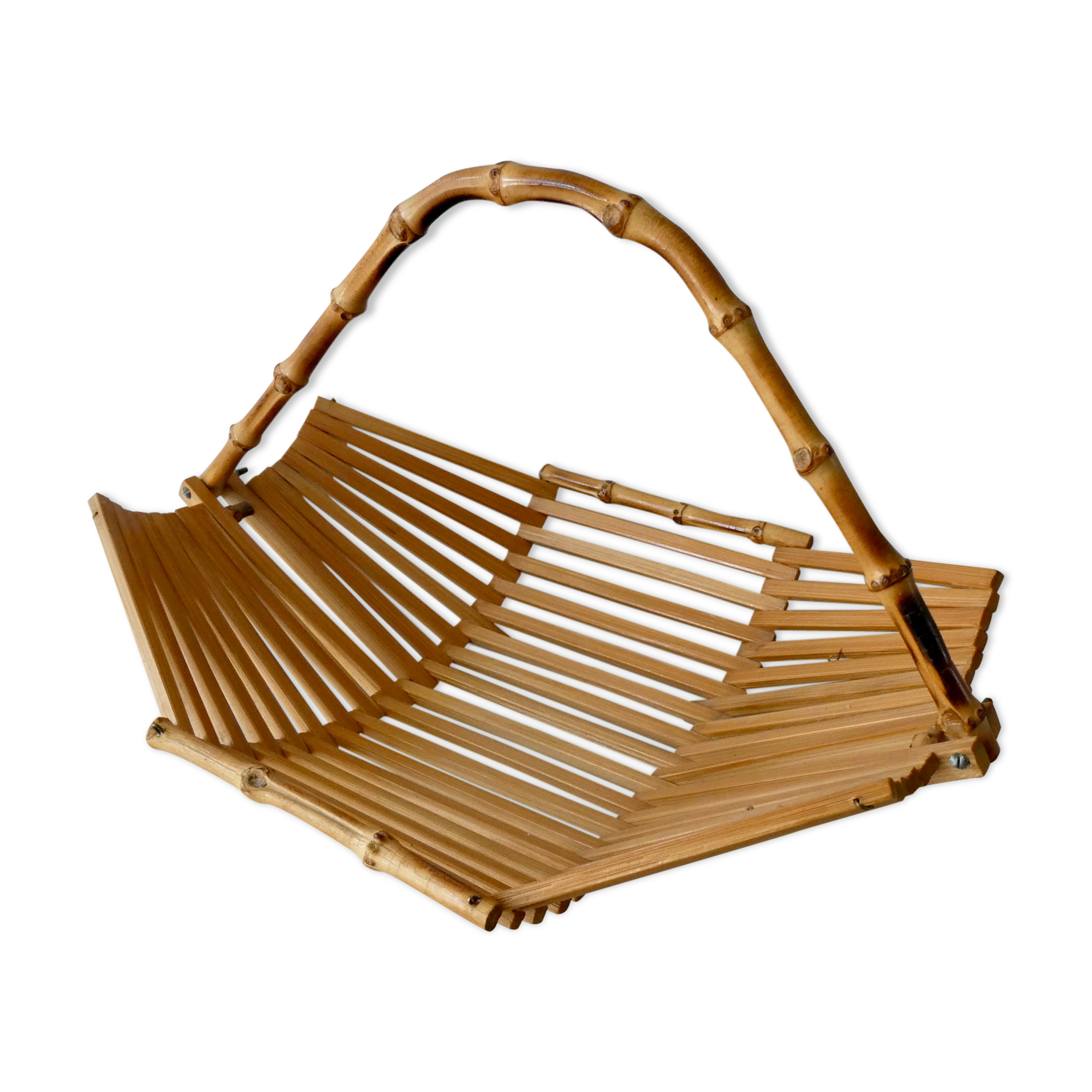 Bamboo basket, 70s