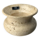 Brutalist bowl by Fratelli Mannelli, travertine, Italy, 1970s