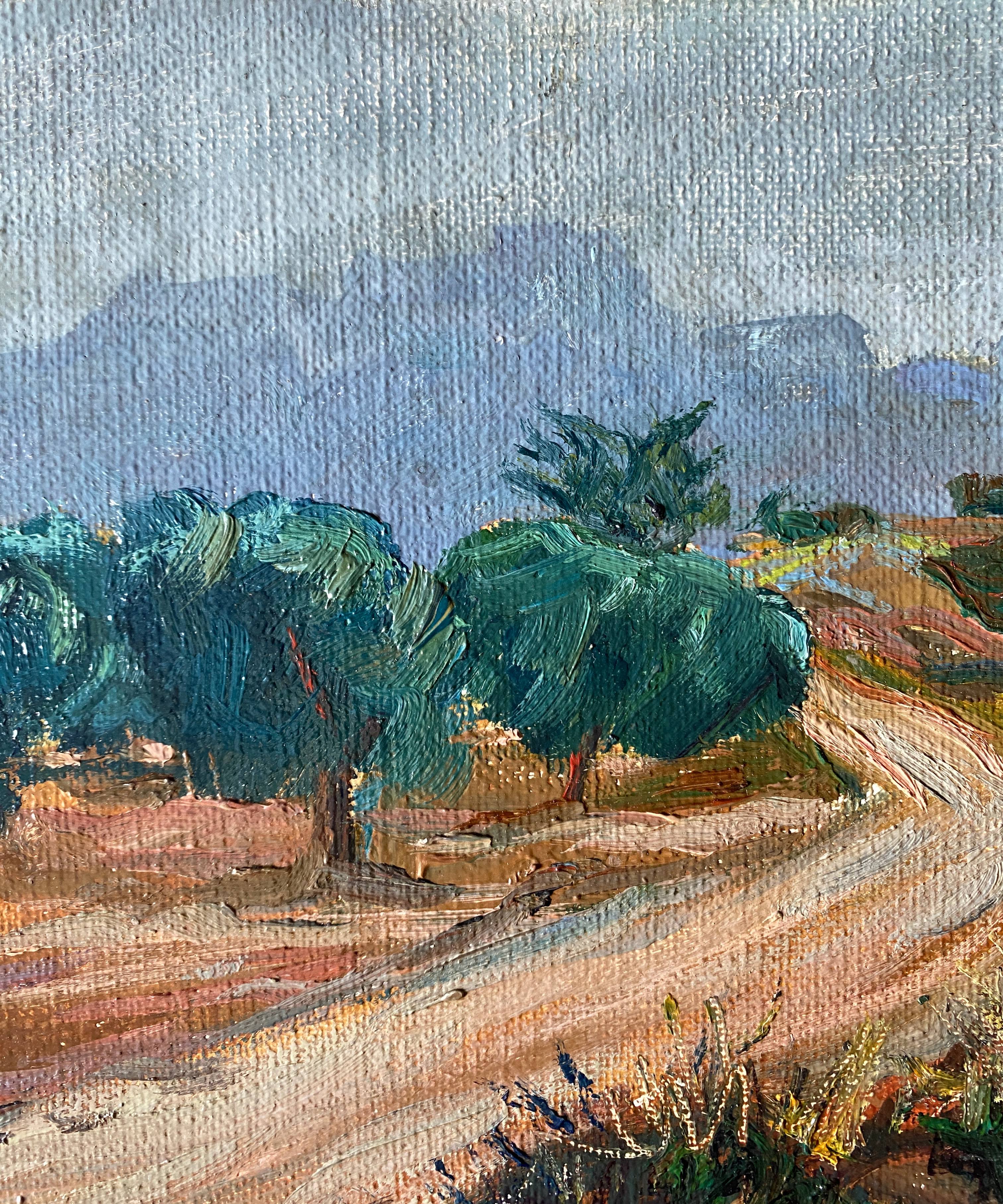 Painting oil on canvas landscape