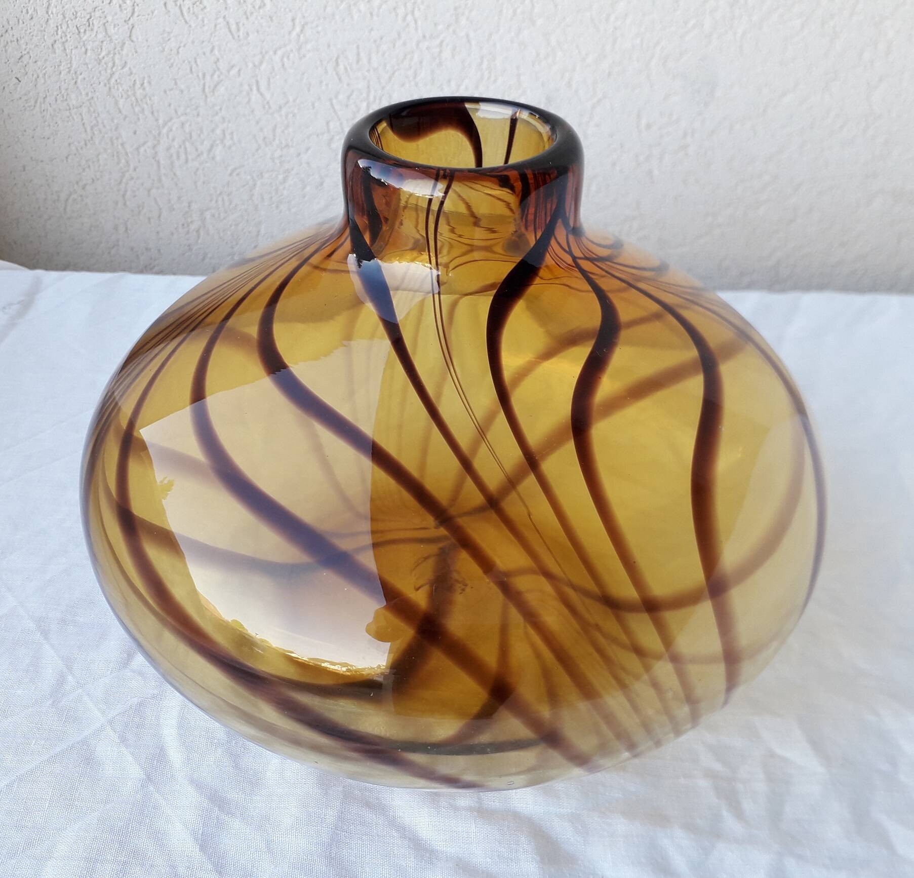 Blown glass vase