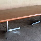Table de conférence en palissandre d'Osvaldo Borsani pour Tecno 1968