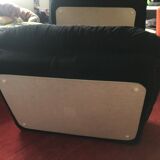 Vintage armchair airborne 70s and ottoman