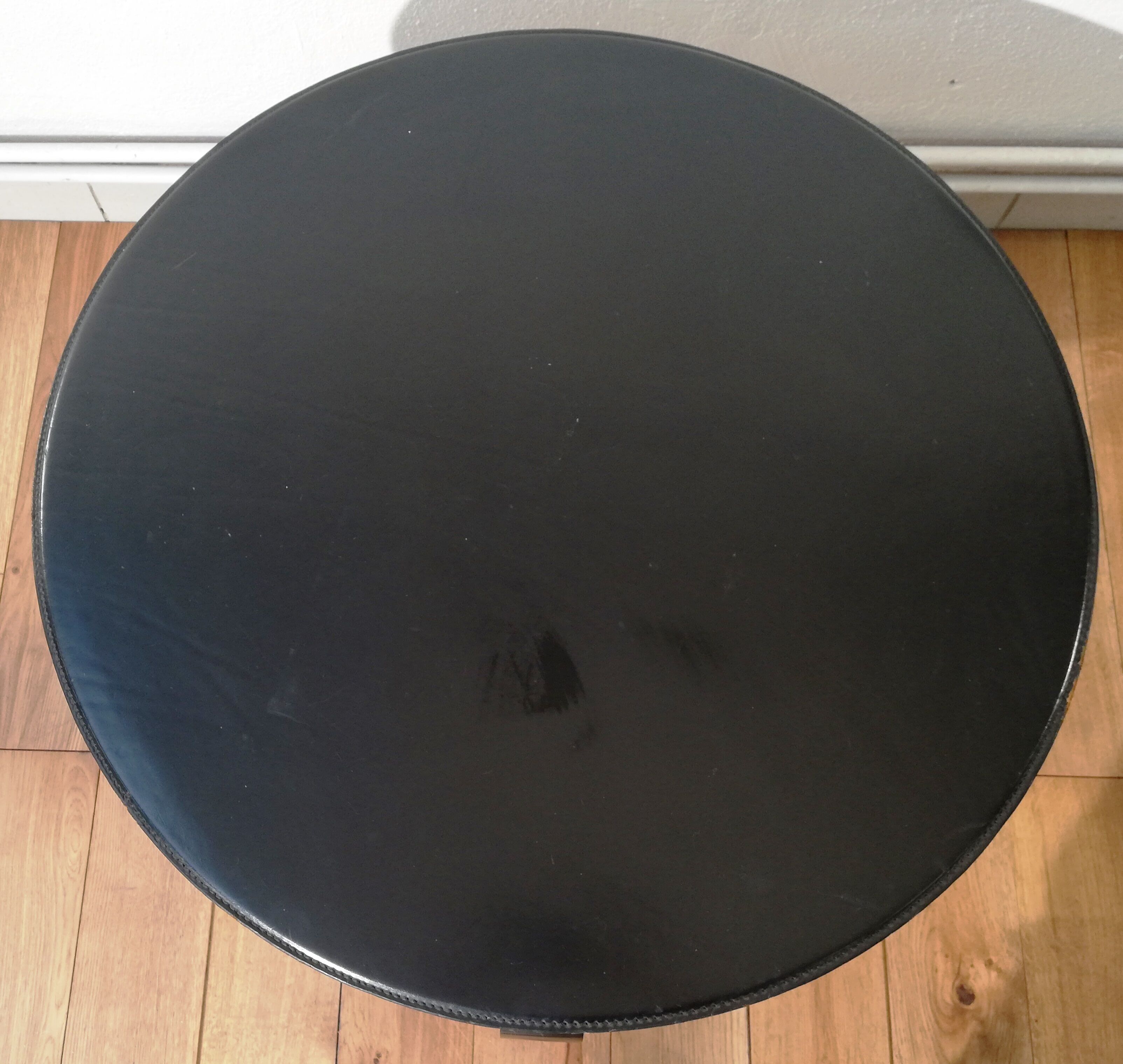 Vintage leather coffee table