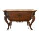 Ornamental commode in marquetry, marble, winged figures - Napoleon III