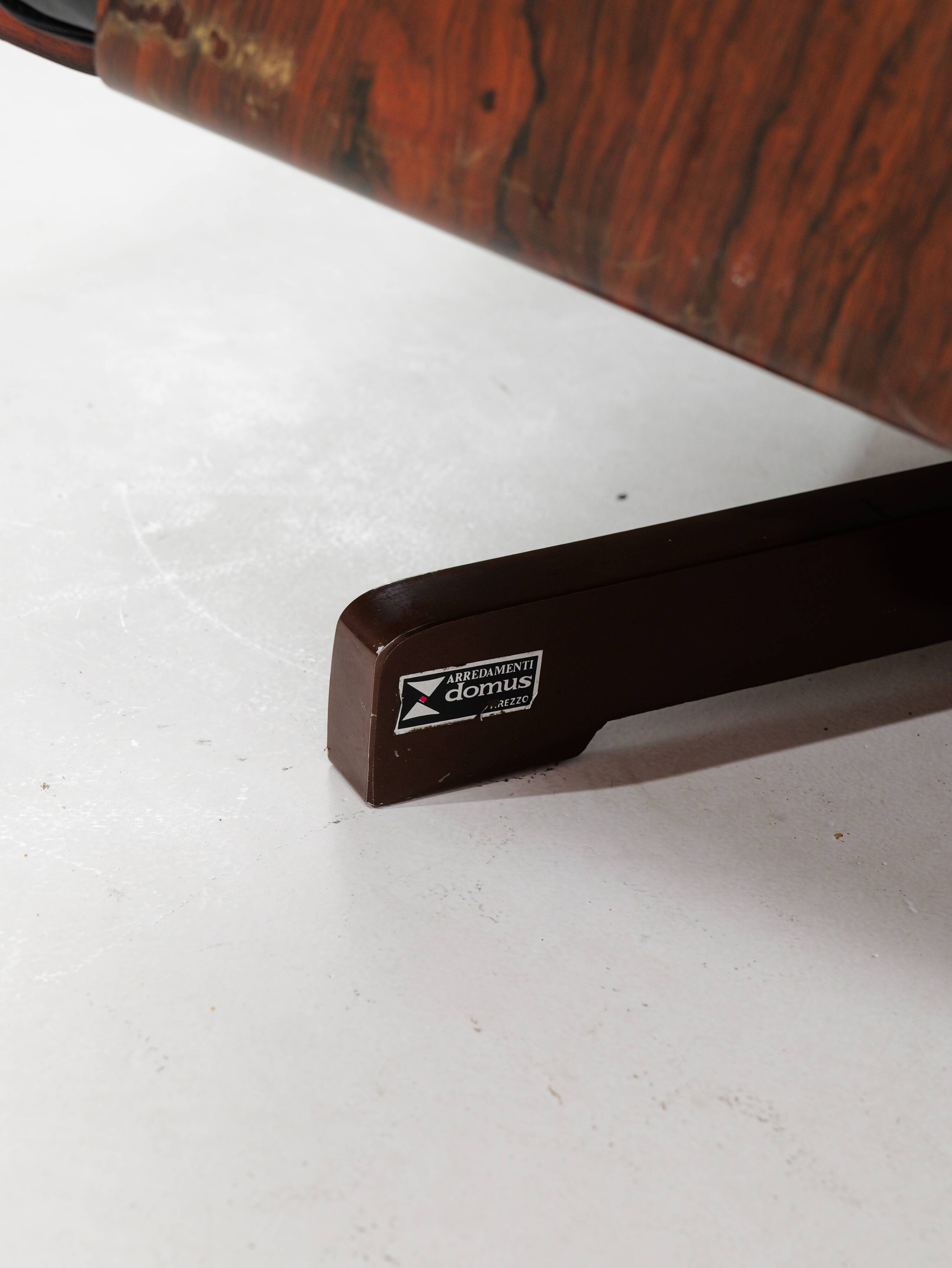 Swivel rosewood model 401 armchair by Menilio Taro for Cinova, 1960s