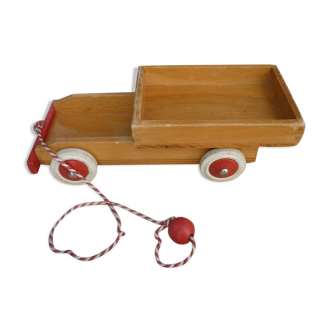 Toy to shoot, wooden truck