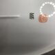 Very large oval Christmas dish in Limoges porcelain white and gold 43cm