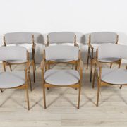 Oak Model 49 Dining Chairs by Erik Buch for Odense Maskinsnedkeri / O.D. Møbler, 1960s, Set of 6