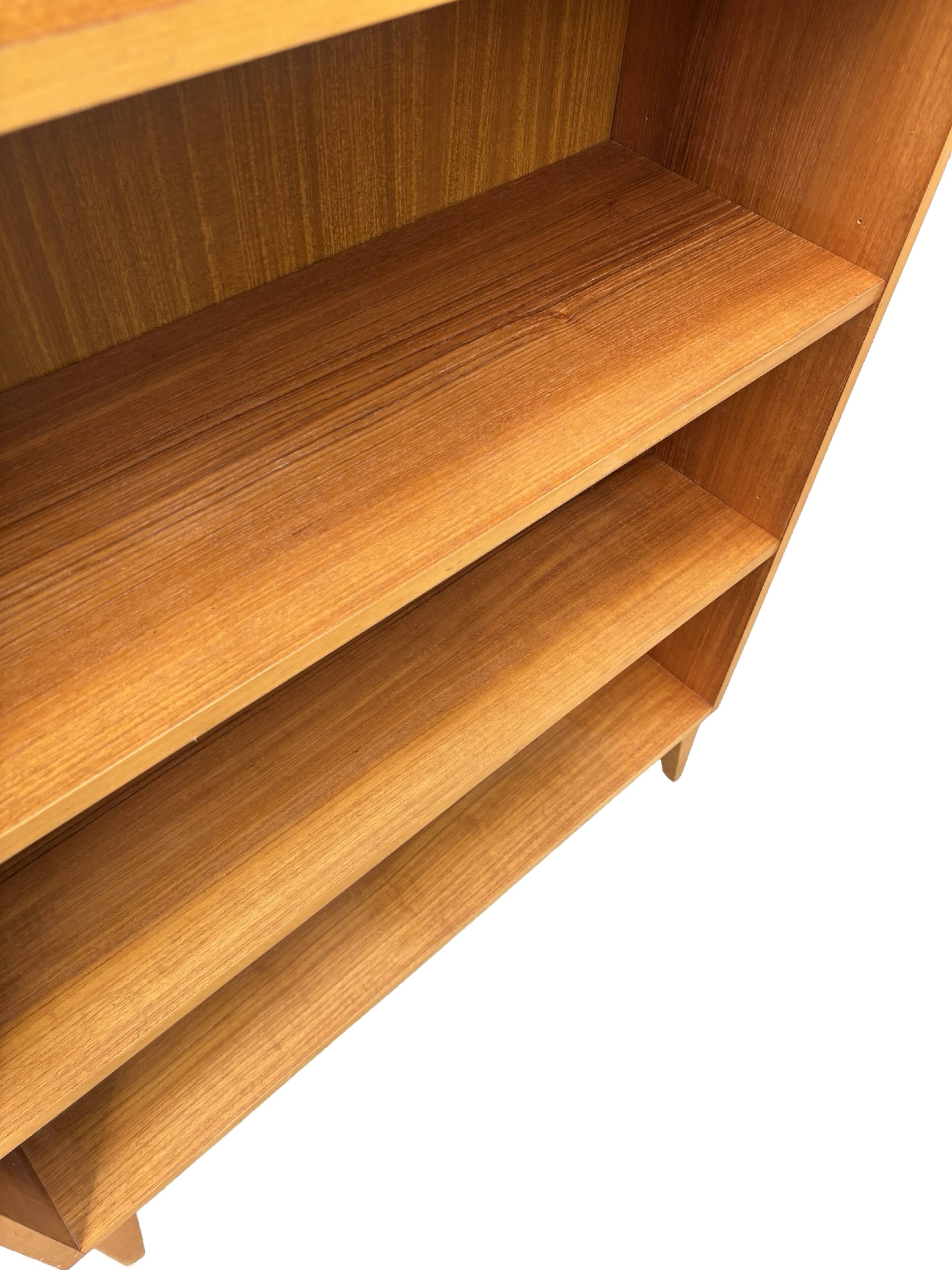 Large vintage teak bookcase, Danish design, 1960s