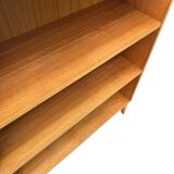 Vintage large teak bookcase danish design 60s