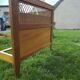 Bed 1 place wood and rattan