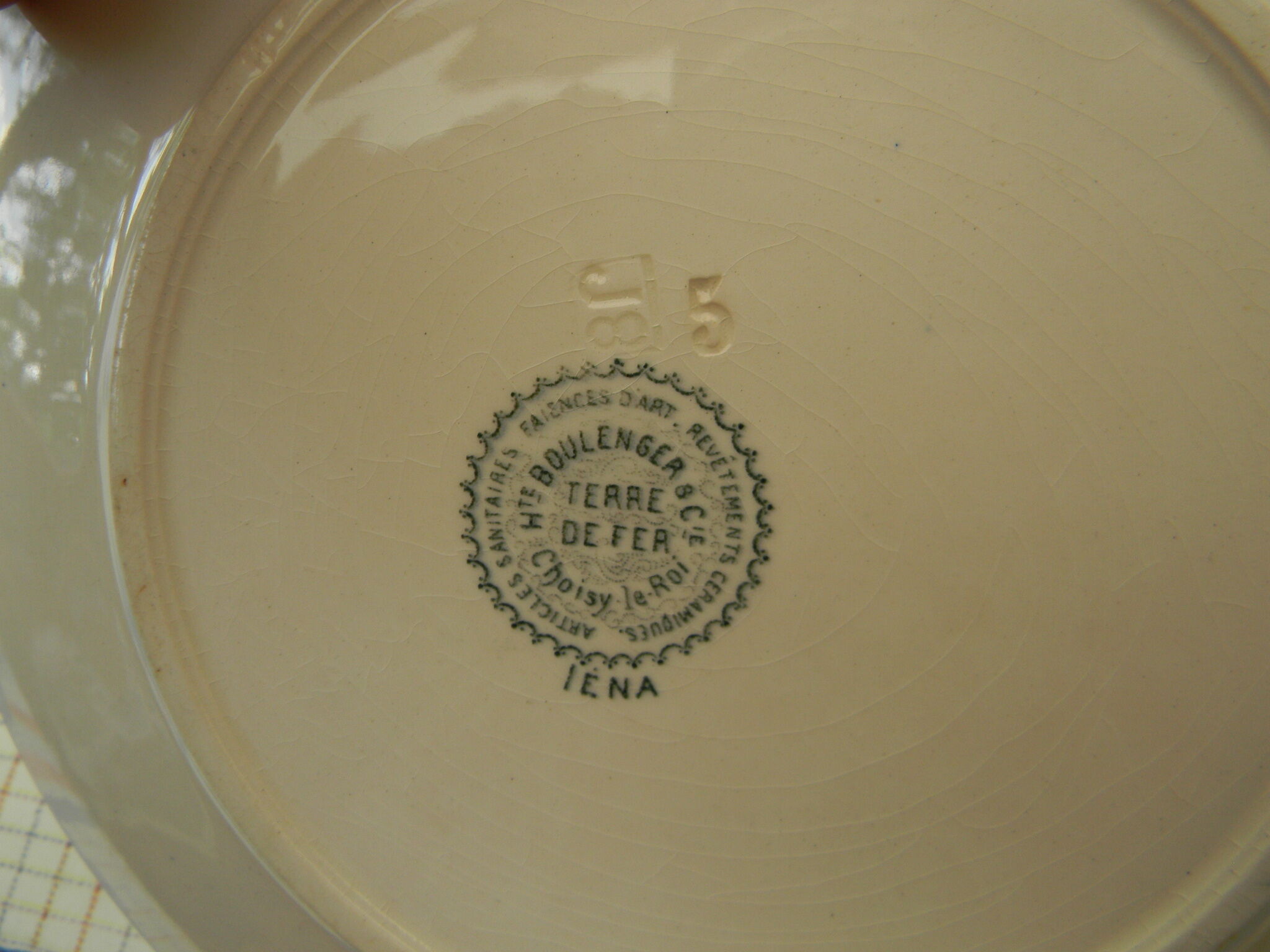 Faience vegetable choisy le roi. lena model.