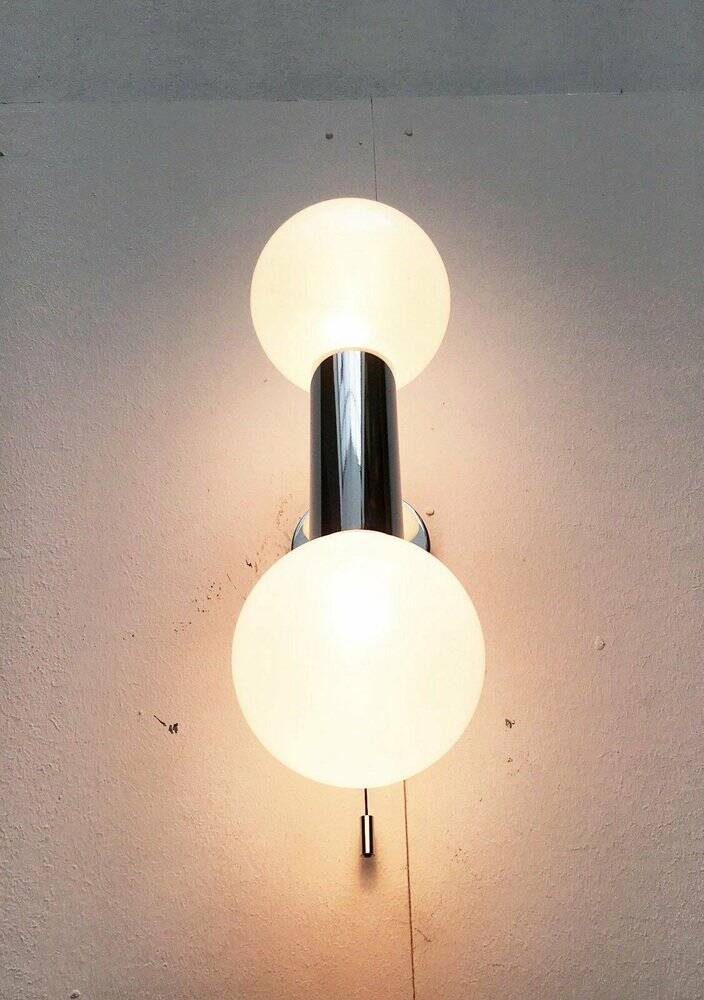 Vintage Space Age wall lamp by Motoko Ishii for Staff, 1970s.